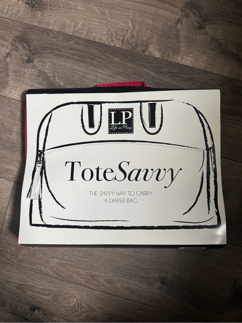 ToteSavvy INSERT for Tote Bag - RED